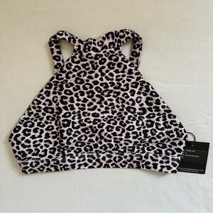 Acacia swim top only  NWT SMALL. snow leopard